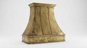 เครื่องดูดควันแบบปล่องไฟทองเหลืองขัดเงาสำหรับห้องครัว - Product Image 1