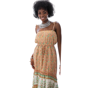 Vestido largo con cuello en V para mujer, ropa informal de moda - Product Image 3