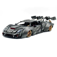 Guli 10629 Supercar Modèle 1:8, Voiture de Construction en Plastique, Kit d'Assemblage Éducatif, 800+ Blocs, Télécommandée Électrique
