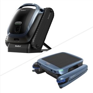 Limpiador robótico inalámbrico para piscinas con skimmer de energía solar y clarificador de agua - Product Image 1