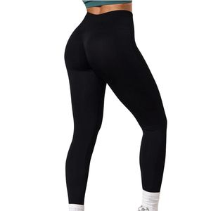 Legging noir léger pour femme, taille haute, extensible, doux au toucher, pour fitness, yoga, entraînement, tenue de sport, confort quotidien - Product Image 4