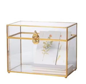 Artistic Metal & Glass Jewelry <b>Box</b> Creative <b>Trinket</b> Organizer for Jewelry Rings Earrings Necklace Bracelet Vanity Display - Product Image 6