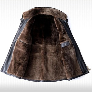 Chaleco de Piel de Oveja para Hombre, Chaleco de Piel de Oveja Genuina para Invierno - Product Image 3