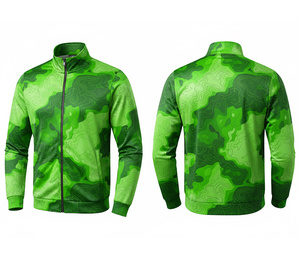 Chaqueta Deportiva Personalizada al por Mayor con Cierre de Sublimación, de Poliéster, Cálida, Transpirable y de Secado Rápido |   Tallas Hombre Mujer Juvenil |   Chaqueta de Entrenamiento - Product Image 1