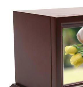 Hot Selling Modern American Style Natural Wood Cat Dog Ashes <b>Memorial</b> Urn Photo <b>Frame</b> Urns - Product Image 5