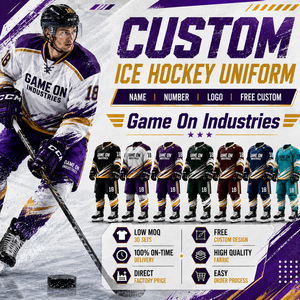 Good Supplier Newest Custom Team Name Logo Professional Ice Hockey Wear Uniforms Wholesale Rate Sublimated Ice Hockey Jersey Kit - Product Image 1