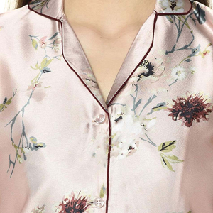 Nouvel arrivage : Ensemble de vêtements de nuit thermiques respirants pour femmes, design uni, manches longues, en coton laitier, avec coussinets de soutien-gorge, taille asiatique, pour la maison - Product Image 5