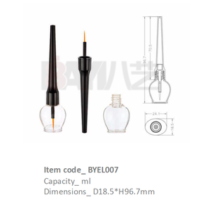 Bouteilles en plastique transparentes personnalisées pour l'eye-liner et le sérum pour cils - Product Image 1