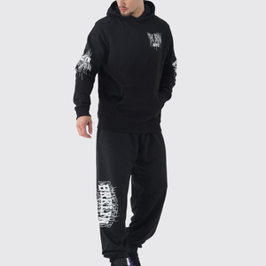 Nuevo Chándal Deportivo para Hombre, 100% Algodón, de Alta Calidad, Forro Polar Grueso, Holgado, Personalizado, Estilo Urbano - Product Image 1