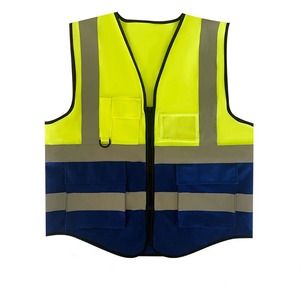 Gilet de sécurité réfléchissant haute visibilité avec poches et logo personnalisé - Product Image 1