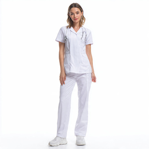 Conjunto de Uniformes Médicos para Mujer / Uniforme de Enfermería con Cuello en V - Uniforme de Entrenamiento para Hospitales - Product Image 6