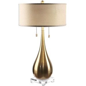 Elegant 2-Light Table <b>Lamp</b> 18 Inch Wide 18 Inch Deep Premium Design <b>Lamp</b> for Bedside Living Room Office Decor - Product Image 5