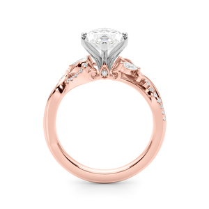 Ensemble de bagues florales en diamant de laboratoire certifié IGI, serti de diamants marquise et ronds, or 10K 14K 18K, argent 925 935 - Product Image 4
