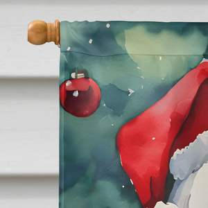 Gran Multicolor Bichon Frise Navidad casa bandera porche manga poste decorativo patio Banner ilustraciones poliéster colgante de pared - Product Image 3