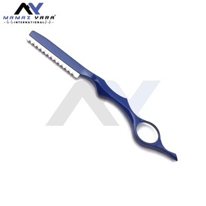 Professional Mens Face Hair <b>Thinning</b> Barber Razor Durable Zinc Alloy Body with High Quality Stainless Steel Replacement Blades - Product Image 3