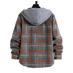 Plus Size Men's Solid Hooded Jacket Oversized Stylish <b>Comfy</b> 100% Cotton Waterproof Breathable <b>Hoodie</b> Casual Streetwear Workwear - Product Image 2