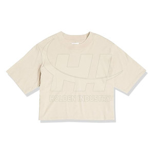 เสื้อยืดครอปท็อปผู้หญิงสำหรับใส่ทุกวัน เรียบง่าย สวมใส่สบาย เสื้อยืดครอปท็อปผู้หญิง เนื้อผ้านุ่ม เบาสบาย ทันสมัย มีสไตล์ - Product Image 6