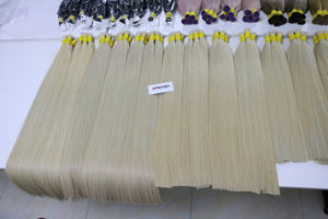 ผมต่อแบบหนา100กรัมสีเข้ม26นิ้วผมมนุษย์เวียดนาม - Product Image 3