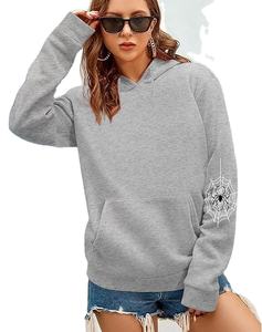 Sweat à capuche unisexe avec fermeture éclair Y2K imprimé à la mode sur logo d'hiver tissé neutre personnalisé pour hommes et femmes - Product Image 3