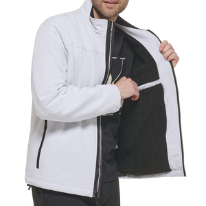 Chaquetas Deportivas Personalizadas para Hombre, Chaquetas Softshell Grises para Campamento al Aire Libre, Abrigos Térmicos Impermeables para Hombre, Chaqueta Softshell con Servicio OEM - Product Image 4