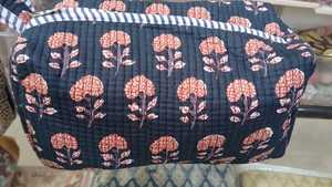 Printed Eco-Friendly Cotton Pouches Handmade Fabric <b>Zipper</b> <b>Storage</b> <b>Bags</b> Outdoor Cosmetic Travel Organizer Gift Pouches Retail - Product Image 3