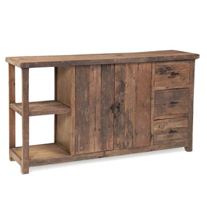 Rustic Solid Wood Living Room <b>Cabinet</b> with 5 Drawers and 3 Shelves Antique <b>Storage</b> Furniture for Home School <b>Bedroom</b> Use - Product Image 1