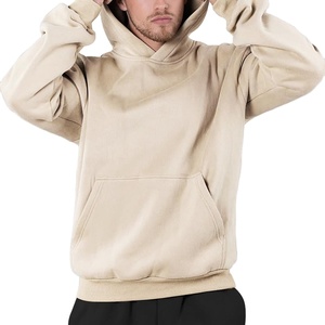 High Quality Heavyweight Cotton <b>Blended</b> Winter Fleece Men's Oversized Pullover Hoodie-Custom Logo Quick Dry Breathable 2026 - Product Image 3