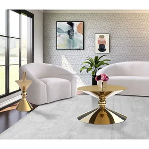 Mesa de Centro de Metal de Diseño Contemporáneo, Muebles de Primera Calidad, Mesa de Centro de Metal Industrial de Lujo, Decoración para el Hogar, Zahid Exports - Product Image 3