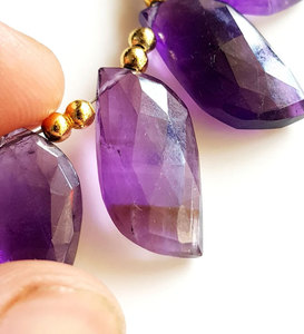 Cuentas de Amatista Natural Facetadas al por Mayor, Cuentas Sueltas de Cuarzo Morado Hechas a Mano, Suministros para la Fabricación de Joyería - Product Image 4