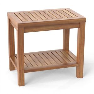 <b>SHOWER</b> BENCH <b>STOOL</b> TEAK <b>WOOD</b> MADE IN INDONESIA WT129 - Product Image 1