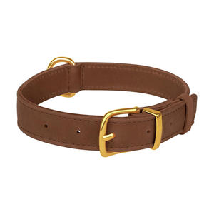 Collier pour chien en cuir le plus vendu, respirant, imperméable, classique, rembourré et doux, avec boucle réglable - Product Image 2