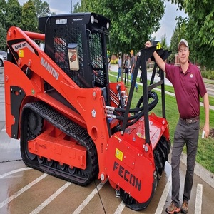 Advanced Manitou Skid Steer Loader With Mulcher Designed For Efficient <b>Brush</b> Removal And Tough Terrain Clearing - Product Image 4