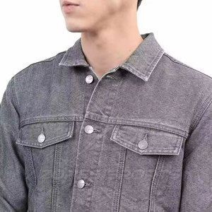 Veste en jean pour homme, hiver, logo frontal, streetwear, décontractée, délavée, manches régulières, vêtement d'extérieur, écologique, 100% coton, respirante, séchage rapide - Product Image 6