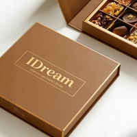 Hersteller Maßgefertigte Quadratische Harte Luxus-Geschenkbox mit Goldfolien-Logo für Schokolade und Produkte