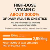 Sachet de vitamine C à l'acide ascorbique boisson 90 paquets de poudre de bien-être de soutien immunitaire quotidien OEM Corée