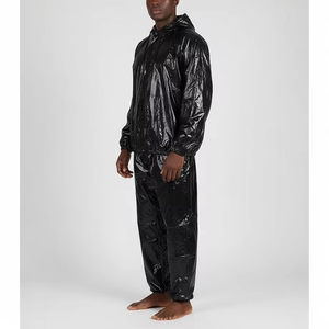 Combinaison de sudation amincissante en fibre de polyester de qualité supérieure pour enfants et hommes, idéale pour la gym et la perte de poids, personnalisable - Product Image 1