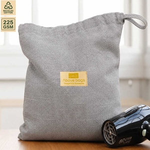 Bolsa de Almacenamiento para Secador de Pelo de Algodón Reciclado, 225 GSM, 30x40 cm, con Cordón, Bolsa de Viaje, Logotipo Personalizado, Venta al Por Mayor, OEM, Marca Privada, B2B - Product Image 1