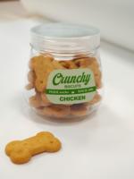 Biscuits croustillants pour chats personnalisables OEM/ODM, 70g/sachet, 6-24/2.47oz, saveur poulet, riches en protéines, friandises saines pour chats