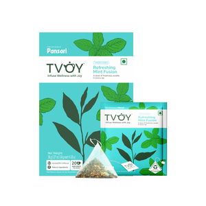 TVOY Té Verde Crudo Premium, Refrescante con Menta, Té Saludable en Bolsitas, 100% Puro (1.8G X 20) - Product Image 1