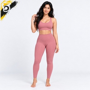 Conjunto de Yoga Moderno para Mujer, Material Flexible, Ajuste Soportativo para Fitness, Yoga, Ejercicio, Entrenamiento y Actividades al Aire Libre - Product Image 1