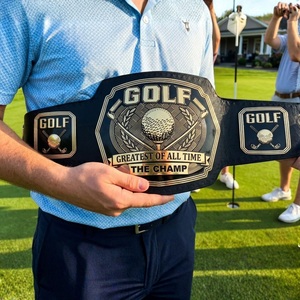 Ceinture de champion de golf personnalisée, ceinture de trophée de tournoi de golf avec logo et texte personnalisés, cuir véritable - Product Image 5