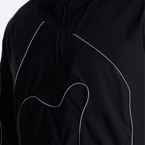 Survêtements coupe-vent personnalisés avec passepoil contrastant, légers, coupe-vent, à capuche, streetwear unisexe, veste et pantalon OEM ODM - Product Image 2