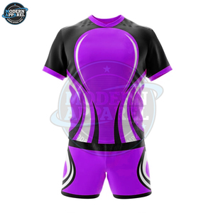 ชุดยูนิฟอร์มรักบี้แบบมืออาชีพสำหรับทีมชายหญิง ดีไซน์ใหม่ ปรับแต่งได้ตามต้องการ พร้อมบริการ OEM แบบ Sublimation เสื้อและกางเกงขาสั้น - Product Image 5