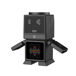 Support de chargeur sans fil rapide 25W avec écran tactile, haut-parleur Bluetooth, réveil et robot rotatif automatique pour smartphone et montre connectée - Product Image 6
