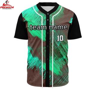 Maillot de baseball court personnalisable en tissu léger, dernière tendance, doux, respirant, coupe confortable, unisexe adulte pour les matchs - Product Image 1