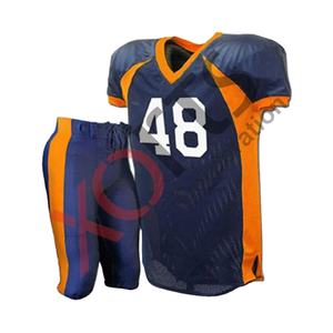 Maillots de jeu unisexes personnalisés gratuits en polyester respirant à séchage rapide, imprimés par transfert thermique, uniformes de football américain pour équipes - Product Image 1