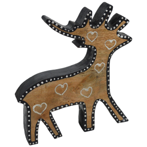 ชุดเครื่องครัวรูปกวางเรนเดียร์ไม้คุณภาพสูง ของตกแต่งคริสต์มาสสุดอลังการ พร้อมดีไซน์ลวดลายประดับหลากสี - Product Image 2