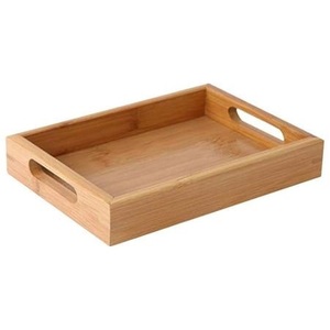 Bandeja de Madera Moderna Ecológica con Asas Doradas para Servir Café, Té, Bocadillos, Desayuno, Decoración de Mesa, Gran Venta - Product Image 2