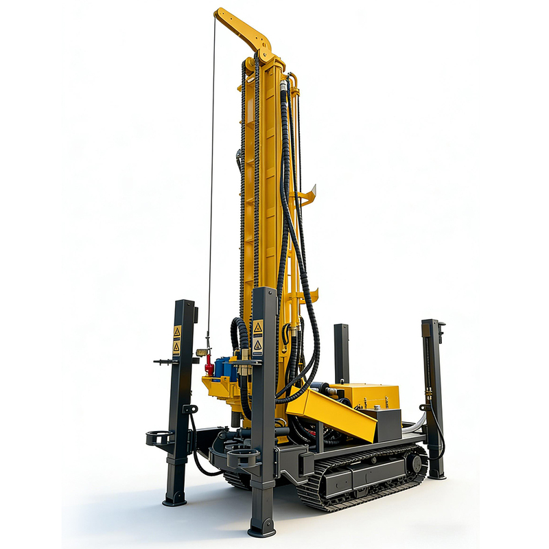 Water Drilling Machine 350m Diesel Hydraulic