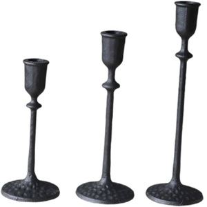 Porte-bougies en fer forgé au design élégant, classique, luxueux, unique, pour la décoration de la maison, de mariage, d'anniversaire, durable, écologique, fait main - Product Image 5